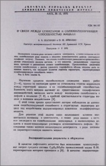 О связи между структурой и солюбилизирующей способностью мицелл