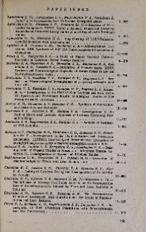Paper index