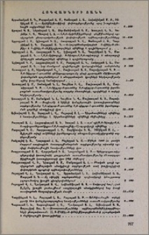 Հոդվածների ցանկ