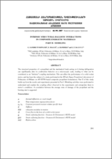 Intrinsic structural-ballistic interactions in composite energetic materials. Part II – Modeling