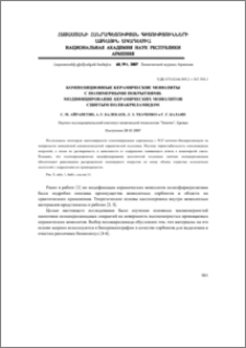 Композиционные керамические монолиты с полимерными покрытиями. Модифицирование керамических монолитов сшитым полиакриламидом