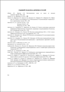 Годовой указатель авторов