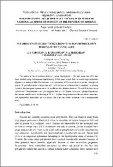 Fluorescence characterization of human hemoglobin binding with tannic acid