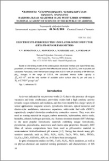 Electrolyte-ferroelectric-insulator-semiconductor (EFIS) pH-sensor parameters
