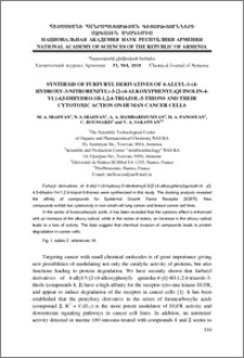 Synthesis of furfuryl derivatives of 4-allyl-1-(4-hydroxy-3-nitrobenzyl)-3-[2-(4-alkoxyphenyl)quinolin-4-YL]-4,5-dihydro-1H-1,2,4-triazol-5-thions and their cytotoxic action on human cancer cells