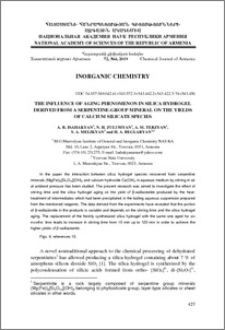 The influence of aging phenomenon in silica hydrogel derived from a serpentine-group mineral on the yields of calcium silicate species