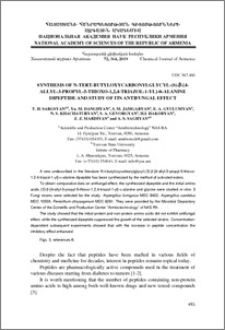 Synthesis of N-tert-butyloxycarbonylglycyl-(S)-β-[4-allyl-3-propyl-5-thioxo-1,2,4-triazol-1-yl]-α-alanine dipeptide and study of its antifungal effect