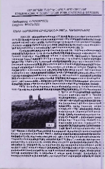 Անիի նորահայտ արվարձանի 2003 թ. պեղումները