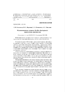 Меланиногенные штаммы Bacillus thuringiensis: перспективы применения