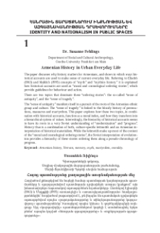 Armenian History in Urban Everyday Life