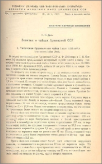Заметки о чайках Армянской ССР