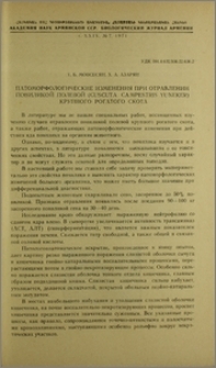 Патоморфологические изменения при отравлении повиликой полевой (Cuscuta campestris Yuneker) крупного рогатого скота