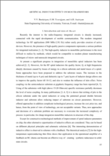 ARTIFICAL INDUCTOR EFFECT ON MOS TRANSISTORS