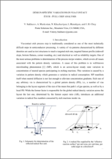 DESIGN-SPECIFIC VARIATIONS IN VIA-CONTACT ETCH - FULL CHIP ANALYSIS