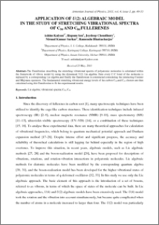 APPLICATION OF U(2) ALGEBRAIC MODEL IN THE STUDY OF STRETCHING VIBRATIONAL SPECTRA OF C50 AND C84 FULLERENES
