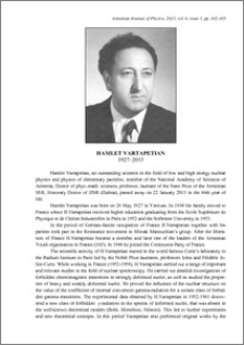 HAMLET VARTAPETIAN (1927–2013)
