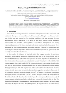 BaxSr1-x TiO3/pc-Si HETEROJUNCTION