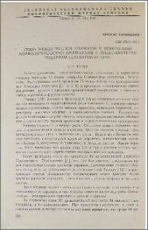 Связь между числом хромосом и некоторыми морфологическими признаками у представителей подтрибы Centaureinae Less.