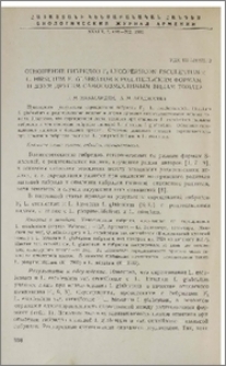 Отношение гибридов F1 Lycopersicon Esculentum×L. Hirsutum F. Glabratum к родительским формам и двум другим самосовместимым видам томата