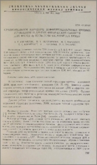 Сравнительное изучение дифференциальных кривых плавления и других физических свойств ДНК фагов dp культуры Salmonella Derby