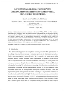 LONGITUDINAL (C2) FORM FACTORS WITH CORE-POLARIZATION EFFECTS OF SOME FP-SHELL NUCLEI USING TASSIE MODEL