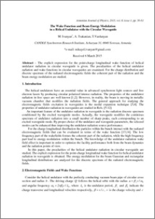 The Wake Function and Beam Energy Modulation in a Helical Undulator with the Circular Waveguide