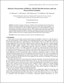 Dielectric Characteristics of Pt/BaxSr1-xTiO3/Pt Thin Film Structure under the Electron Beam Irradiation