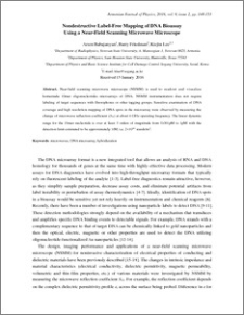 Nondestructive Label-Free Mapping of DNA Bioassay Using a Near-Field Scanning Microwave Microscope