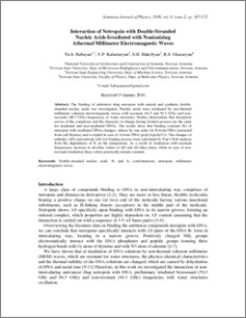 Interaction of Netropsin with Double-Stranded Nucleic Acids Irradiated with Nonionizing Athermal Millimeter Electromagnetic Waves