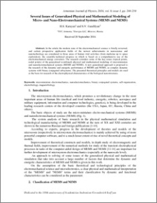 Several Issues of Generalized Physical and Mathematical Modeling of Micro- and Nano-Electromechanical Systems (MEMS and NEMS)