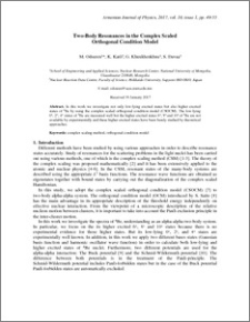 Two-Body Resonances In The Complex Scaled Orthogonal Condition Model