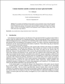 Casimir densities outside a constant curvature spherical bubble
