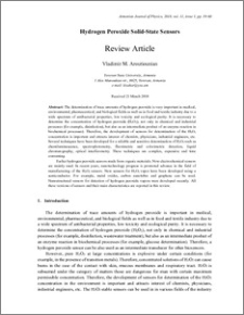 Hydrogen Peroxide Solid-State Sensors (Review Article)