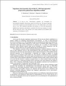 Impedance characteristics of p-Si /BaxSr1-xTiO3 heterojunction prepared by pulsed laser deposition method
