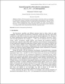 Sensorial properties of ferroelectric-semiconductor (Bax Sr1-xTiO3 – p-Si) heterojunction