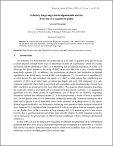 Infinitely long-range nonlocal potentials and the Bose-Einstein supersolid phase