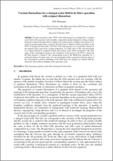 Vacuum fluctuations for a charged scalar field in de Sitter spacetime with compact dimensions