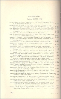 Subject Index Volume XXXIX, 1986