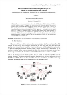 Advanced Modulation and Coding Challenges on The Way to 400G and Terabit Ethernet