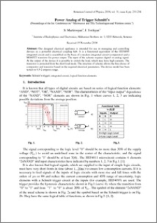 Power Analog of Trigger Schmitt’s