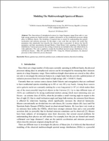 Modeling The Multiwavelength Spectra of Blazars
