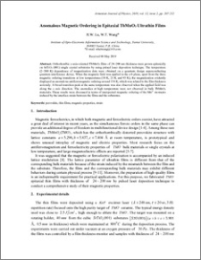 Anomalous Magnetic Ordering in Epitaxial TbMnO3 Ultrathin Films