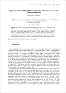 Trajectory Periods Folding Method for Modeling of Uranium and Thorium Fuel Transmutations