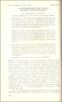 О загрязненности снега вдоль крупных автомагистралей