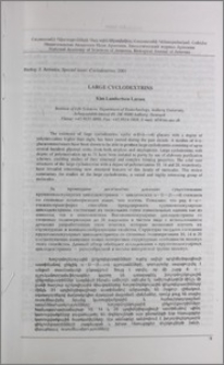 Large cyclodextrins