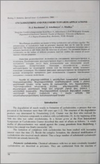 Cyclodextrins and polymers towards applications