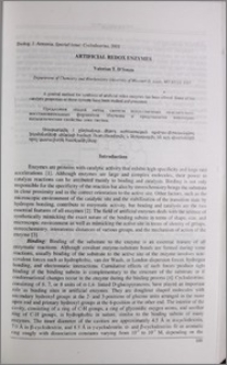 Artificial redox enzymes