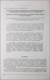Innovative approach for removal and biodegradation of contaminated compounds in soil by cyclodextins