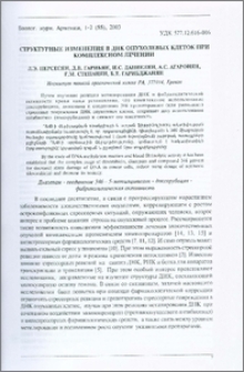 Структурные изменения в ДНК опухолевых клеток при комплексном лечении