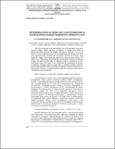 Determination of mercury concentration in Bandar Imam Marine sediments (Persian gulf)